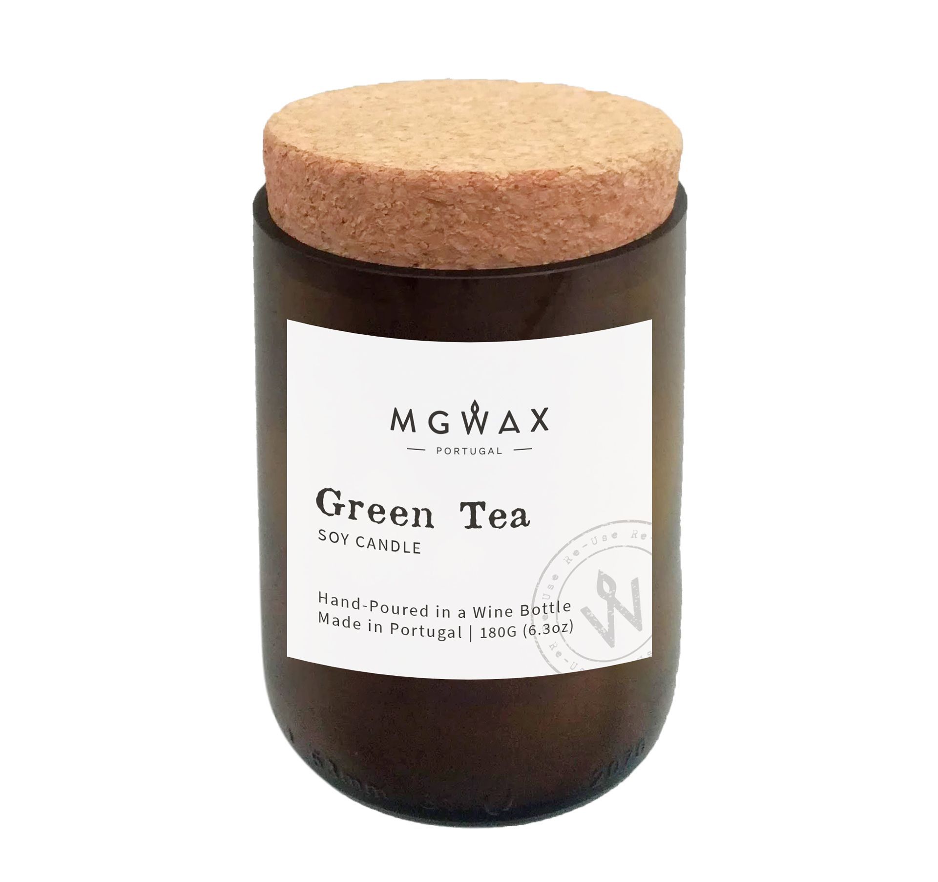 MGWAX_Vela Aromática Eco Green Tea 180g Vela Perfumada Eco
