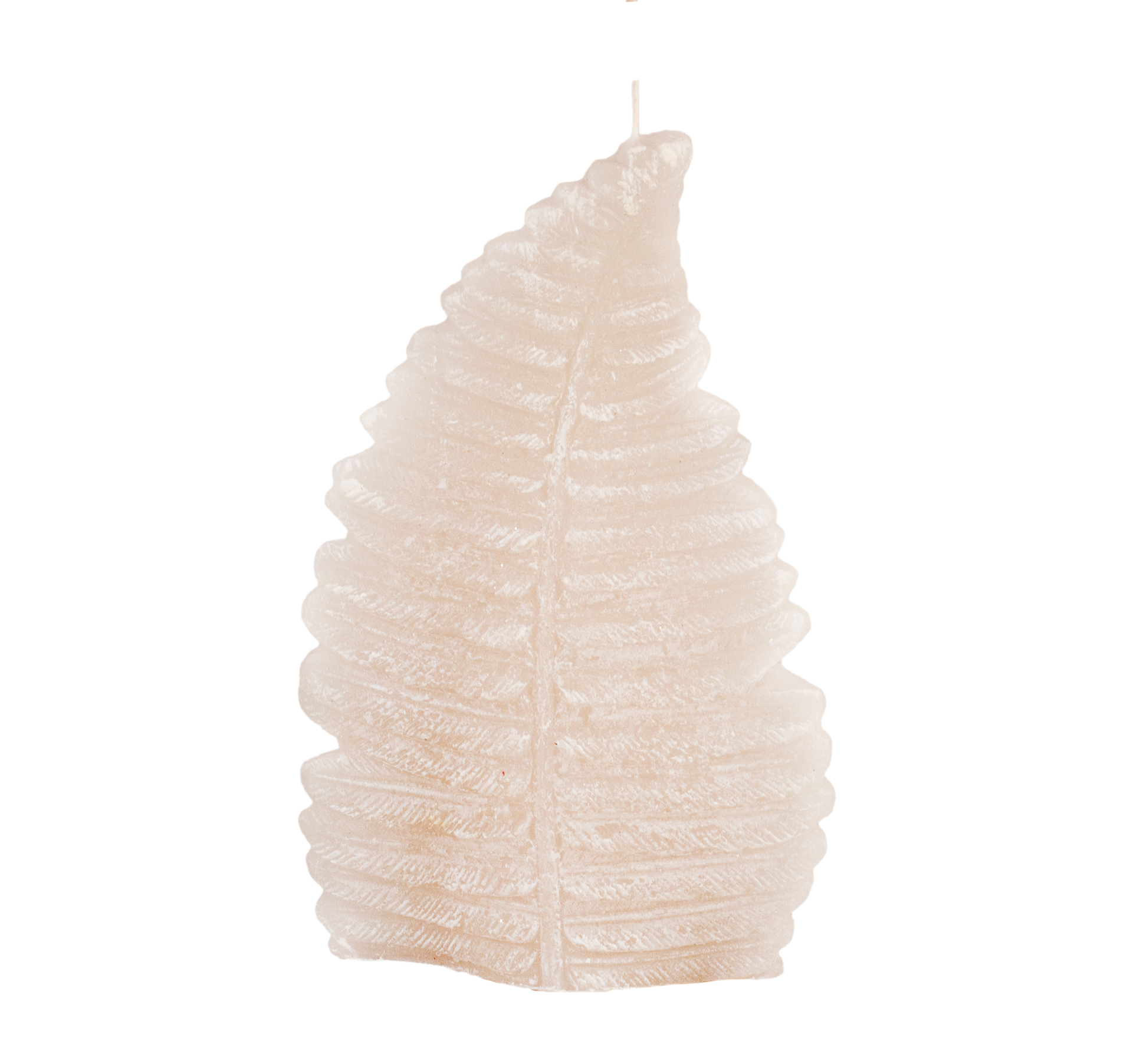 MGWAX_Vela Folha Feto Mini Branco